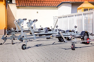 Bild: Bootstrailer im Erlebnisfachmarkt