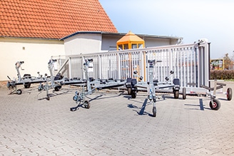 Bild: Bootstrailer im Erlebnisfachmarkt